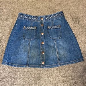 Denim Mini Skirt